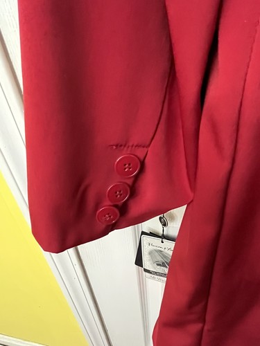 Preston & York Women 1X Red Long Sleeve Trench Coat BRAND NEW - Picture 5 of 5
