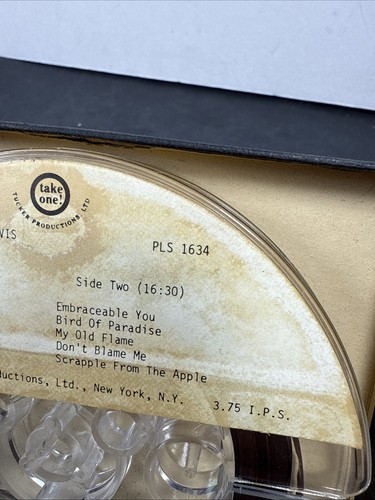 VERY RARE MILES DAVIS MANY MILES OF DAVIS 5 Inch Reel To Reel Tucker LTD PLS1634 - Picture 8 of 8