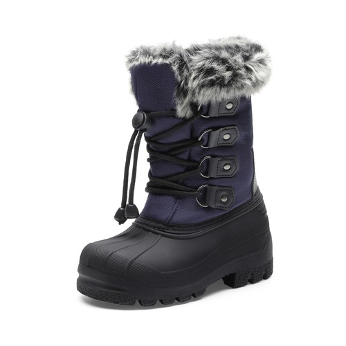 Youth Toddlers Boys Girls Snow Boots Outdoor Knee High Ski Boots For Skiing - Picture 9 of 20