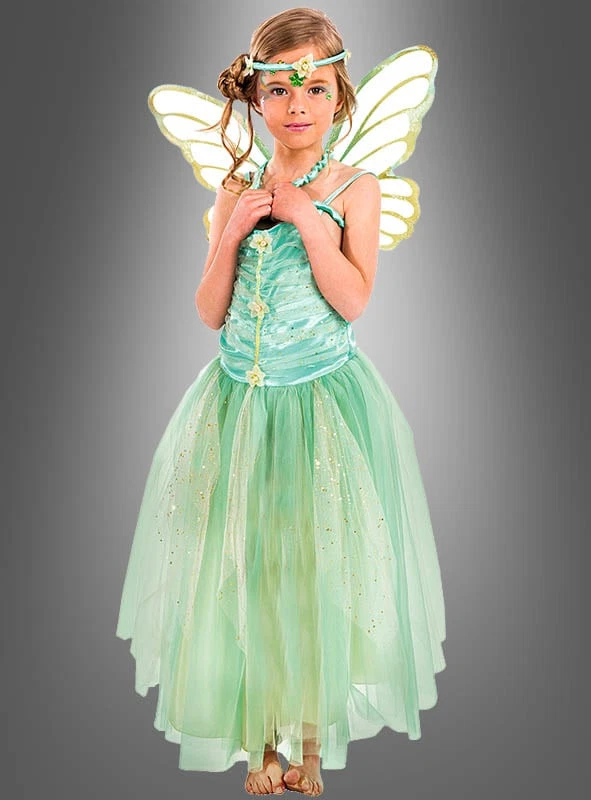 NET TOYS Elfenkostüm Kinder Waldfee Kostüm Elfenkleid Kinderkostüm Märchenkleid Fee Feenkostüm