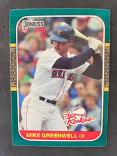 1987 Donruss The Rookies - Mike Greenwell #4 (RC) Red Sox
