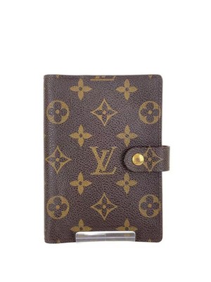 LOUIS VUITTON Agenda PM, Monogram Canvas, PVC, Brown, Women's