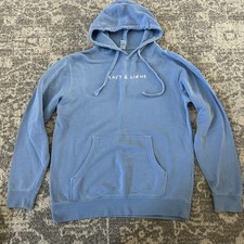 Blue Hoodie With Front Pockets. Women  s Size M
