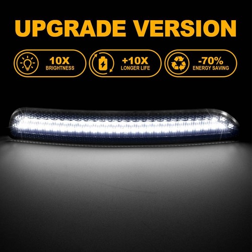 For 2010-2014 Ford Mustang Smoked Front Rear LED Side Marker Light White Lamps - Picture 2 of 10