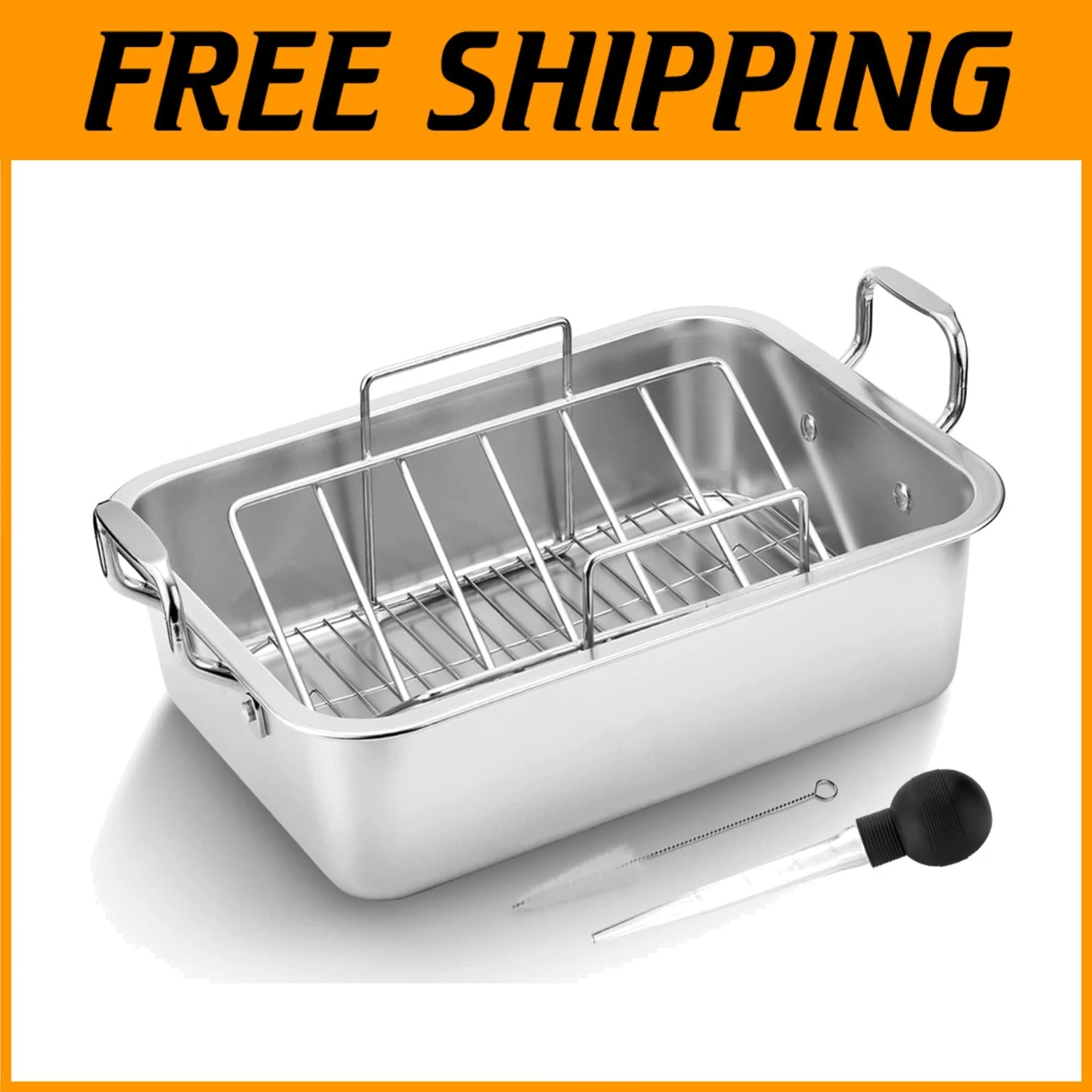 Versatile 15" Roasting Pan for Meat & Vegetables
Opens in a new window or tab