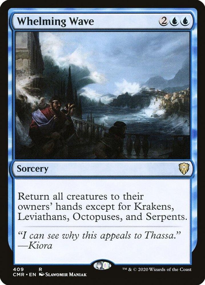 2020 Magic: The Gathering: CMR - Whelming Wave (#409, R, Lightly Played)