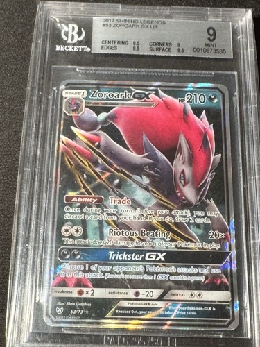 Zoroark-GX graded BGS 9 for sale on eBay