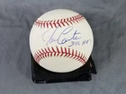 Joe Carter "396 HR's" Autographed MLB Baseball Blue ink Solid Auto JSA Authentic