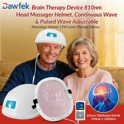 Dawfek 810nm Near Infrared Light Therapy Device PBM Helmet For Parkinson Stroke