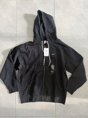 Nike Solo Swoosh Heavyweight Hoodie Sweatshirt Black DR0403-010 Men s Size Large