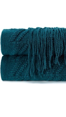 Chanasya Chenille Knitted Throw Blanket for Sofa Chair Bed Living Room