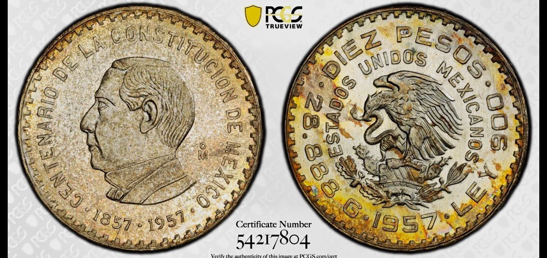10 Pesos 1957 Silver Mexican Coins (1905-Now) for sale | eBay