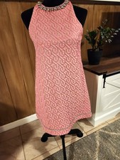 ZARA Embellished Pink Mini Dress – Size S (EUR S / USA S / MEX 28) – Made in Tur