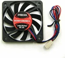 Evercool 60mm x 10mm EC6010M05CA 5V Computer Case Ball Bearing Fan 3-Pin