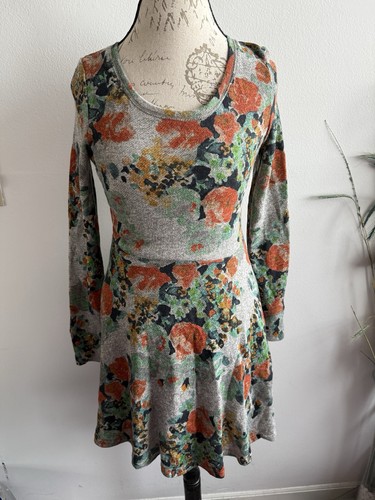 Anthropologie Saturday Sunday Floral Sweater Dress Size Small - Picture 2 of 8