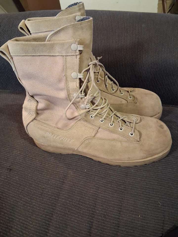 Botas de Combate Militares Belleville 790 Suela Gore Tex Vibram Tostadas Talla 11W Foto 3 de 4