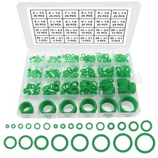 420 PCS 24 Sizes Green O-Rings Assortment Kit, Silicone Metric O-Rings, for Tap