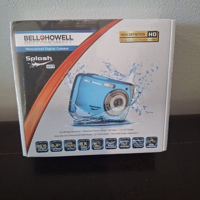 Bell & Howell Purple Splash Waterproof Digital Camera - WP7 16MP - New Sealed