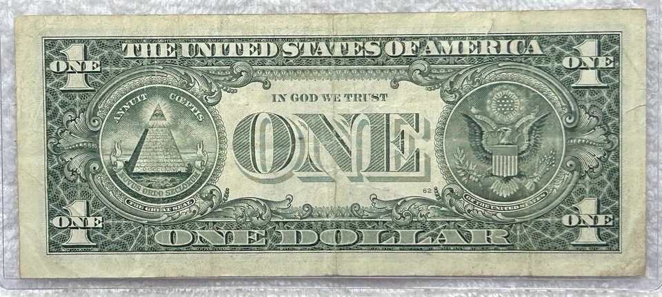 17777777 - Fancy Seven In A Row Serial 1999 $1 Bill Federal Reserve Note - Image 3 of 3