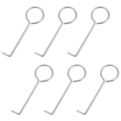 #ad Drain Lifting Hooks 6Pcs Stainless Steel Drain Grate Puller Drain Hook 87x28mm AU $14.63