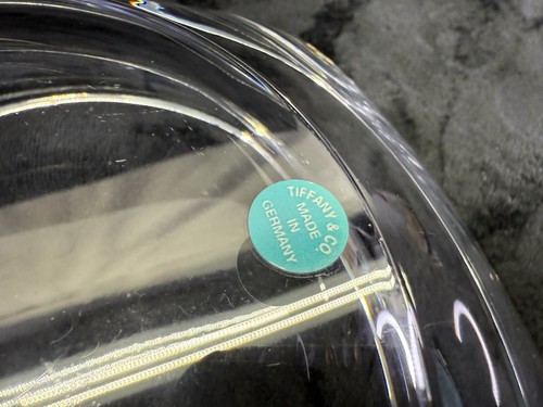 VINTAGE TIFFANY & CO. FINE GERMAN CRYSTAL CENTERPIECE/SERVING BOWL 6.5” Clean! - Picture 3 of 7