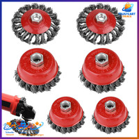 DrahtbüRsten Set 6 StüCk FüR Winkelschleifer 75Mm 100Mm SchleifbüRsten ZubehöR