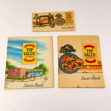 Top Value Stamp Saver Books Full TV Grocery Stores Ohio 1980s LOT