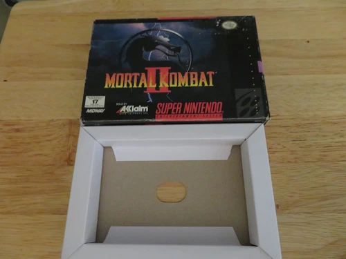 Mortal Kombat II 2 (Super Nintendo, 1994) SNES*Box & Insert Only*NO GAME