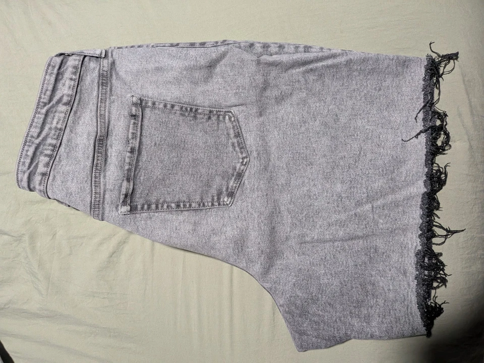 Ava & Viv 短黑色/灰色牛仔加弹力短裤女式 30w 码休闲 — 第 4/4 张图片