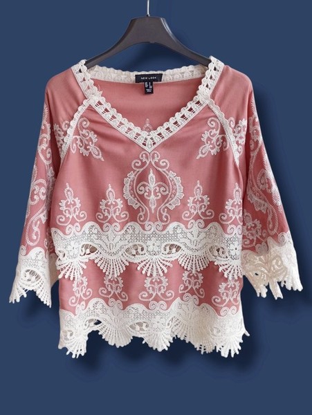 Women New Look Shirt Multicolor Cotton S