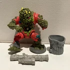 Vintage 1990 TMNT Muckman Action Figure - w/ Trash Can & Gun - Great Shape!