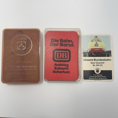 VTG Rare FX SCHMID West German Locomotive Train Railway Card Deck Game Germany