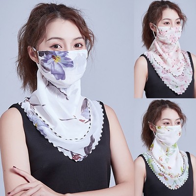 Radsport Style Damen schützende Chiffon Schals in einer Sammlung von 13 Stück