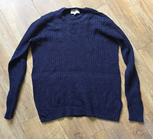 83F Racing grün marineblau Strickpullover Herren Medium schön weich Langarm Oberteil