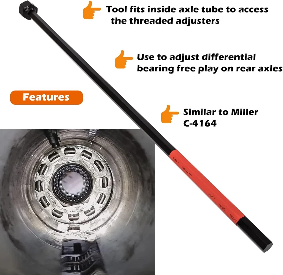 For Dodge Chrysler Rear Axle 6602 Differential Bearing Preload Wrench Tool C4164 - Image 4 of 4
