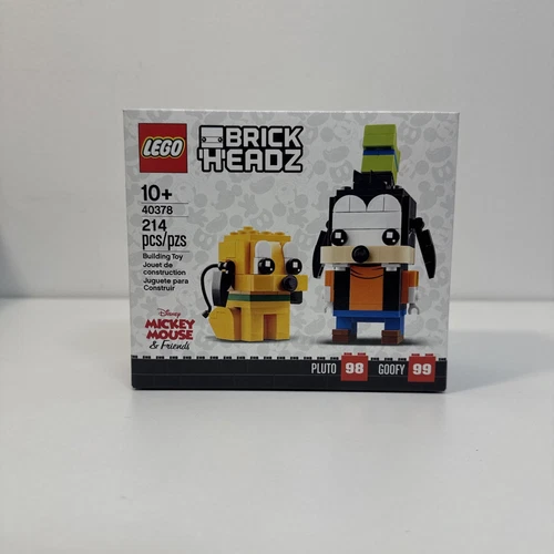 LEGO BRICKHEADZ: Goofy & Pluto (40378) - New Sealed Retired Disney Mickey