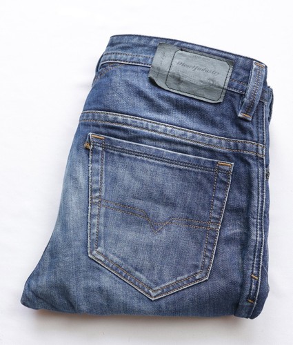 Diesel Thavar Slim Skinny Jeans Herren Gr.W29 L30 S Small Blau Zip Fly 0806U