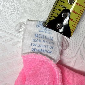 Vintage 60s Bubblegum Pink Long Peignoir Robe Empire Waist Chiffon Lingerie Med