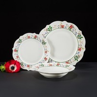 Ambition Geschirrset 6 Personen Tafelservice Tellerset Essgeschirr Rosalia 18Tlg