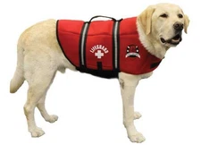 Paws Aboard R1600 (XL X-Large) - Red Lifeguard Neoprene Dog Life Jacket