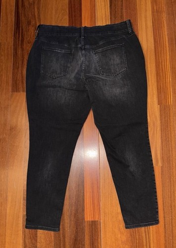 A.N.A.~ A New Approach ~ Black Denim Mid-Rise SKINNY Jeans ~ Comfort WB ~ Sz 22W - Picture 3 of 4