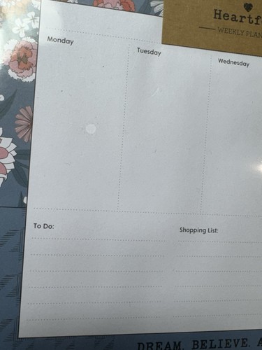 3 Packages - Heartfelt Collection Weekly Planner G Dream Beieve L1033 LOT - Picture 3 of 6
