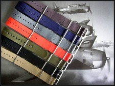 20mm Tan NATO g10 Ballistic weekend watch strap stitch Bonded IW SUISSE 18 22 24