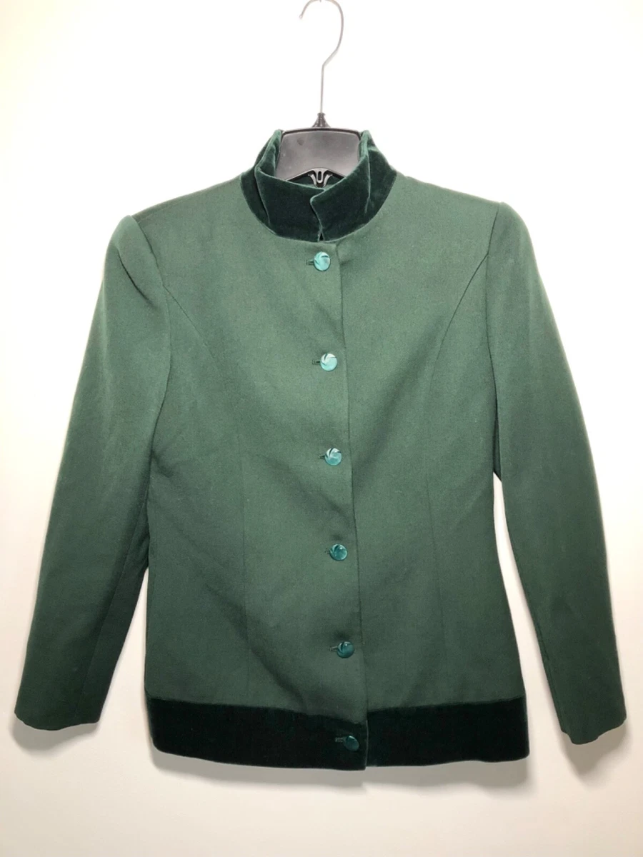 Hunter green velvet clearance blazer