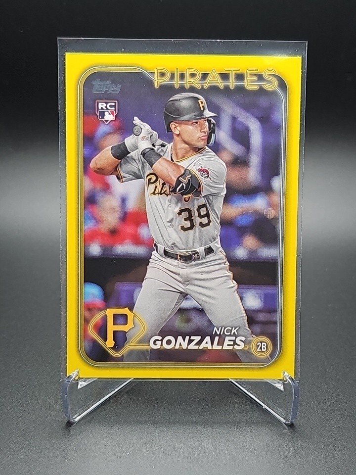 2024 Topps Series 1 - Nick Gonzales #168 - Yellow  - Color Match - Pirates