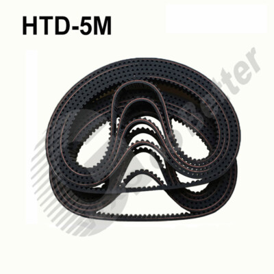  HTD-5M Belt Width=15mm Closed Loop Synchronous Timing Belt Perimeter=600~4260mm