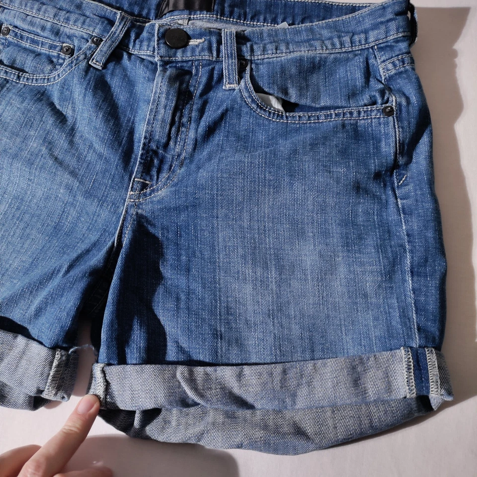 Pantalones Cortos de Denim Vince Mason Relajados Dobladillo Enrollado Talla 27 (30" x 3.75") Foto 3 de 4