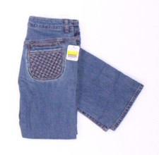 NWT - FREE PEOPLE Women's 'WEAVED POCKET' Blue REGULAR-FIT DENIM JEANS - 26