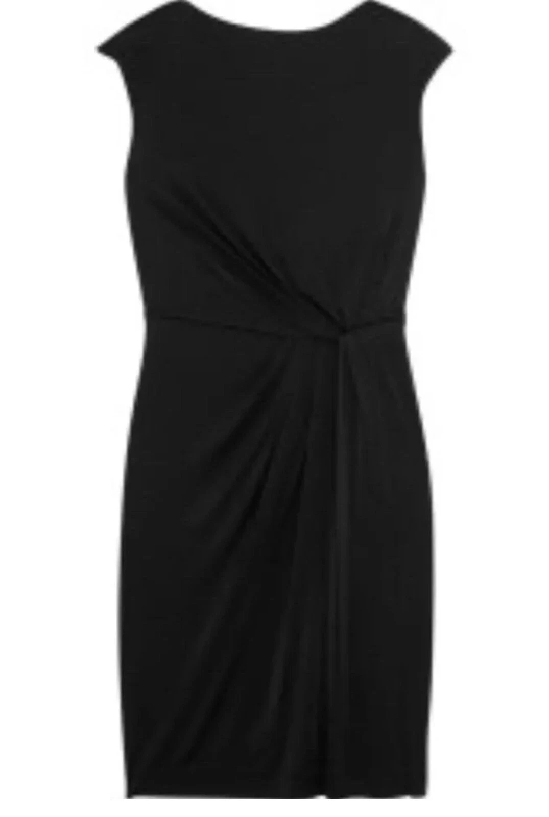 Tory Burch Abito nero Odila avvolgente taglia L