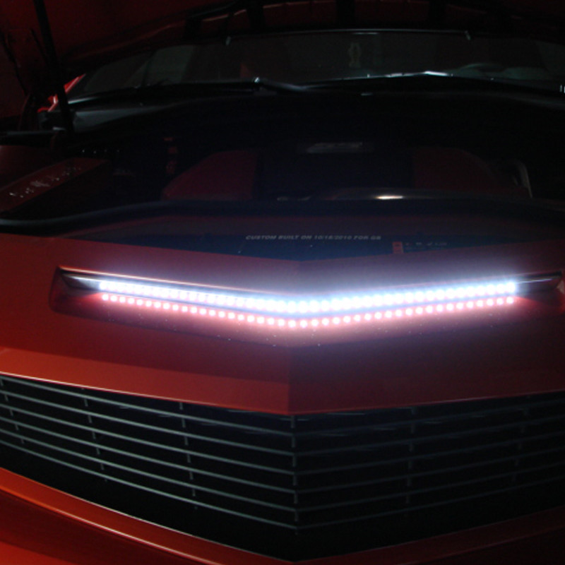 RGB LED Knight Rider Smart Remote Strip Light For Under Hood Behind ...